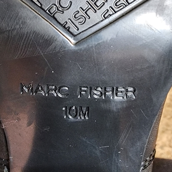 Marc Fisher Womens Ellard Pointy Toe Boots Ankle Booties Classic Leather Black - Picture 8 of 15